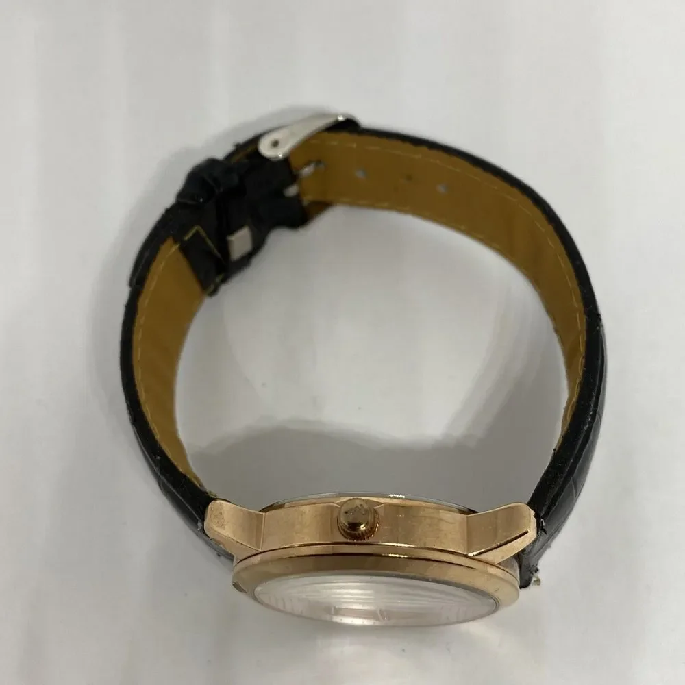 Michael Kors Elena MK3609 Women's Black Leather Analog Dial Quartz Watch WO283 - Picture 8 of 12